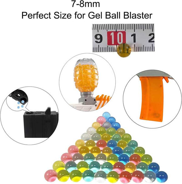 50000pcs Gel Ball Refill Ammo Water Beads Non-Toxic Eco Friendly 7.5mm (US Stock)-gel balls-Biu Blaster-Uenel