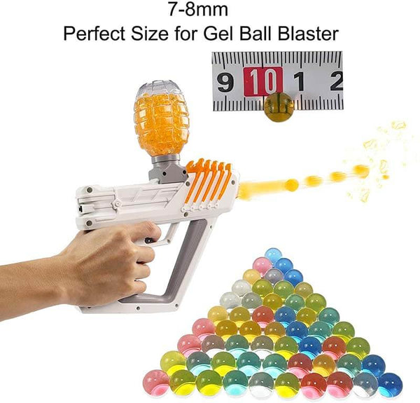 120000Pcs Gel Ball Beads Refill 7-8mm - Color Blue, Orange, Mix (US Stock)-gel balls-Biu Blaster-Biu Blaster