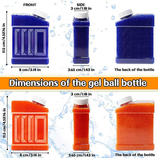 Gel Splater Ball Blaster Refill Ammo 7-8mm 80000PCS Blue+Orange (US Stock)-gel balls-Biu Blaster-Biu Blaster