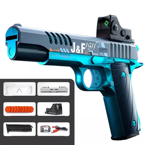 JF M1911 Electric Blowback Foam Disc Blaster-foam blaster-Biu Blaster-m1911 blaster-Uenel