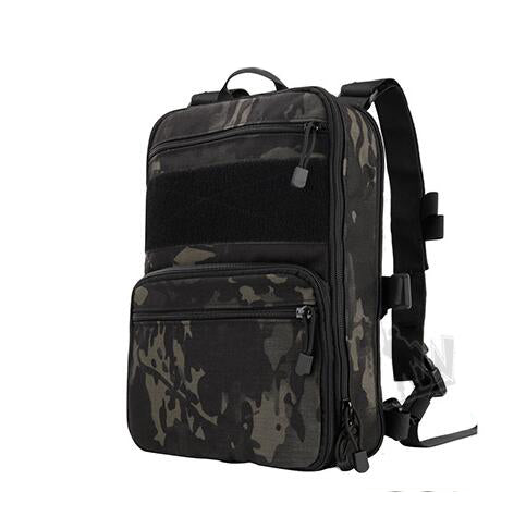 D3 Flatpack Molle Tactical Backpack 1000D-bag-Biu Blaster-black camo-Biu Blaster