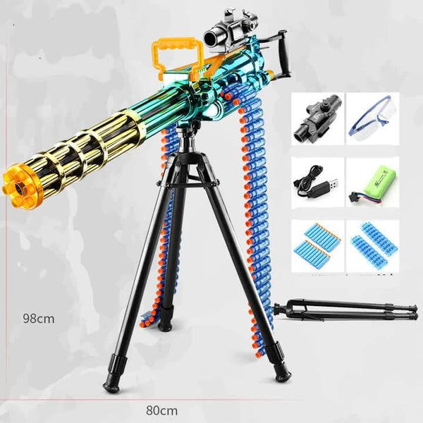 Electric Auto Gatling Darts Blaster Toy-foam blaster-Biu Blaster-with tripod-USA-Biu Blaster