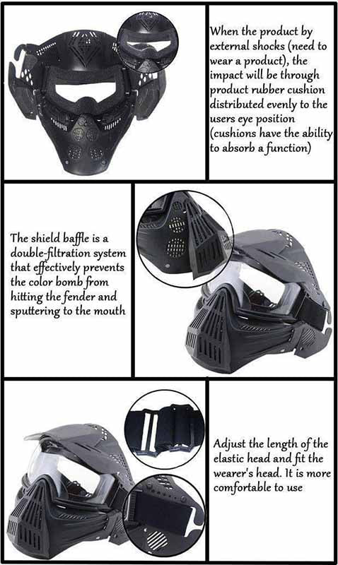 K2 Tactical Full Face Mask-tactical gears-Biu Blaster-Biu Blaster