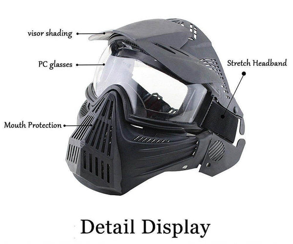 K2 Tactical Full Face Mask-tactical gears-Biu Blaster-Biu Blaster