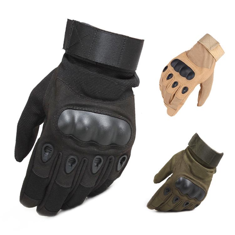 Military Rubber Hard Knuckle Full Finger Tactical Gloves-clothing-Biu Blaster-Biu Blaster