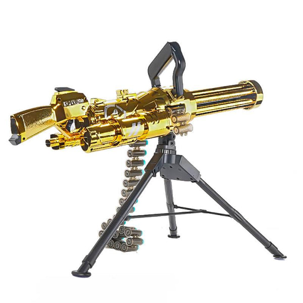 Lehui Electric Golden Gatling Minigun Dart Blaster-foam blaster-Biu Blaster-Uenel