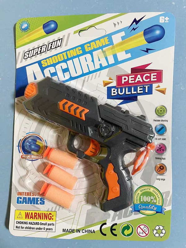 Super Fun Mnaual Foam Blaster Toy Gift for Kids-Biu Blaster-orange-Uenel