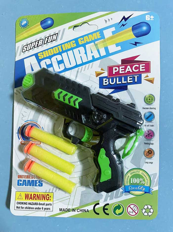 Super Fun Mnaual Foam Blaster Toy Gift for Kids-Biu Blaster-green-Uenel