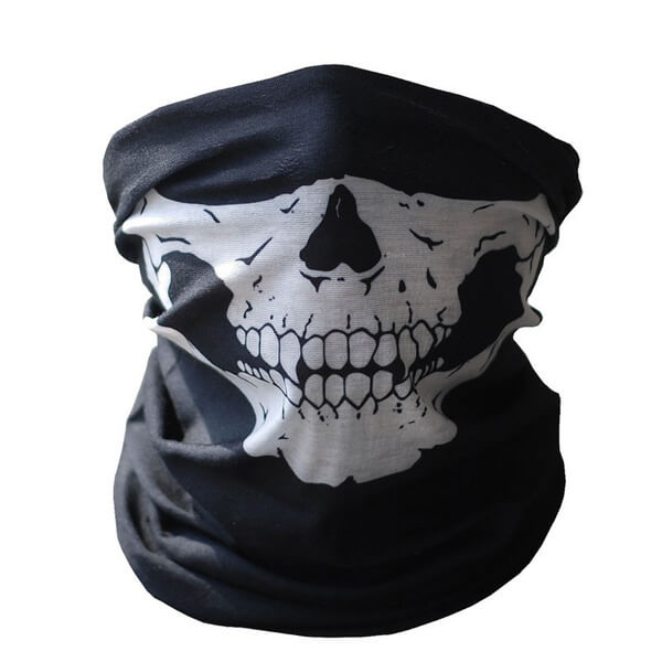 Motorcycle WarGame Bandana Half Face Skull Mask Headband-clothing-Biu Blaster-Uenel