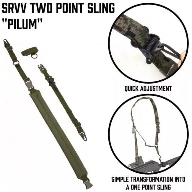 SRVV Two Point sling Pilum-玩具/游戏-Biu Blaster-Biu Blaster