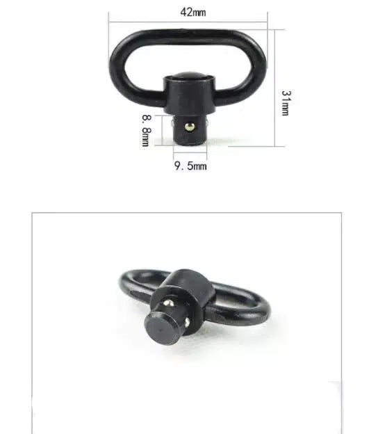 Heavy Duty Push Button QD Sling Swivel 1.38'' Loop-玩具/游戏-Biu Blaster-Biu Blaster