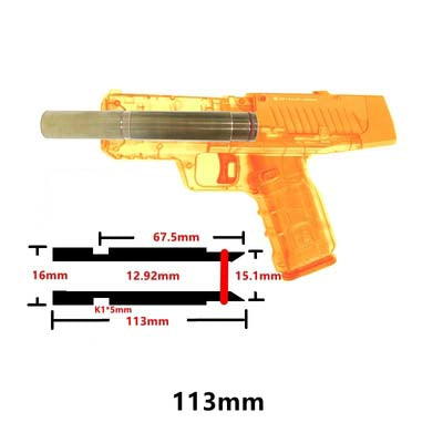 Lehui LP55 Blaster Upgrade Parts-nerf part-Biu Blaster-113mm barrel-Uenel