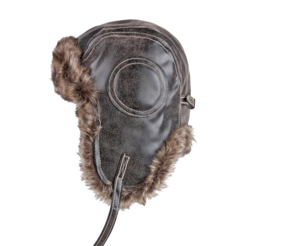 Fur Lined Winter Bomber Hat Bomber Hat Winter Warm Ushanka Trapper