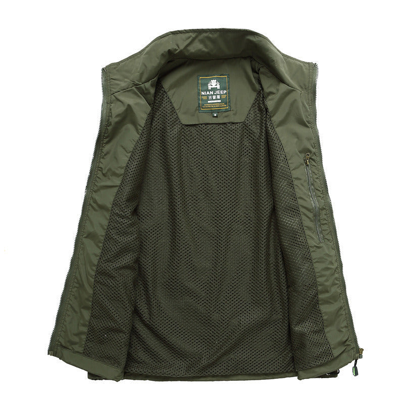 Outdoor Quick-drying Jacket Sleeveless Fishing Hunting Vest Multi-pock –  Biu Blaster