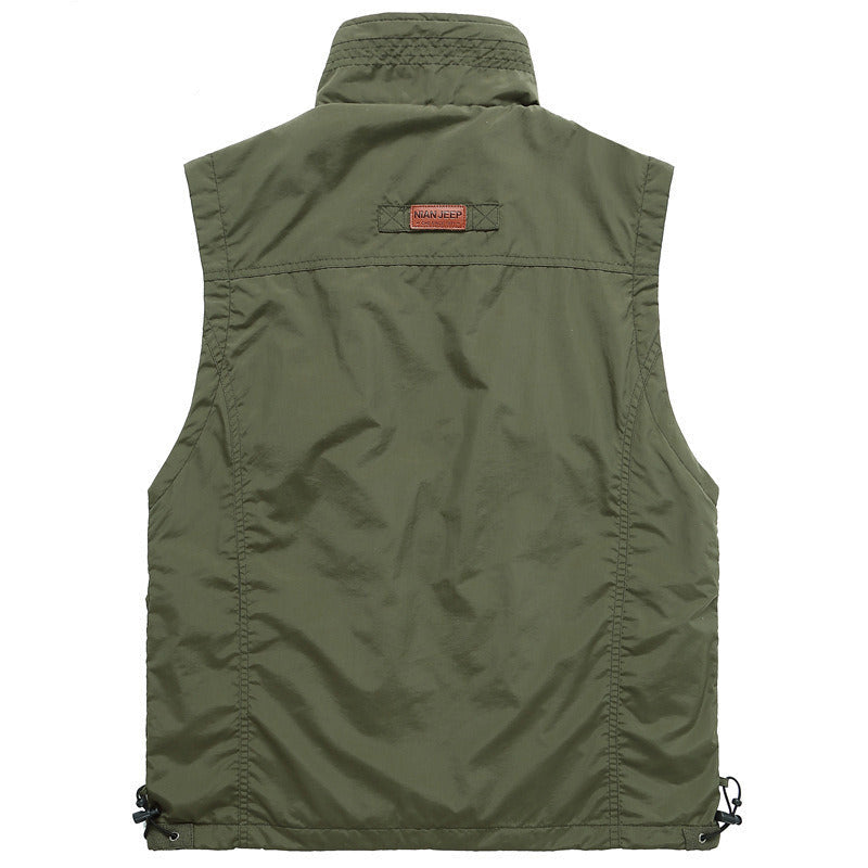 Mens Vests Thin Outdoor Quick Drying Sleeveless Jacket Pography Fishing  Multi Pocket Casual Men Vest Army Green Workwear 7838 221130 From 20,53 €