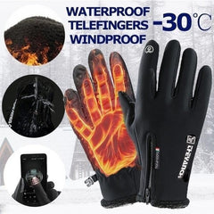 Outdoor Sport Gloves Waterproof / Windproof Riding Bicycle