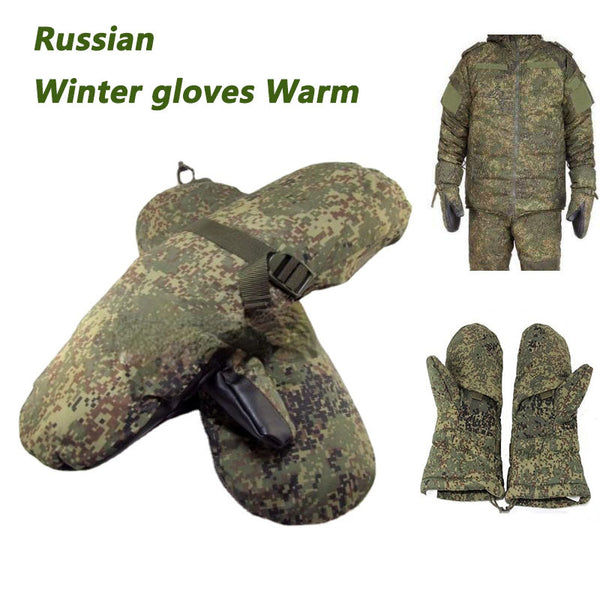 russische handschuhe Russian Winter gloves Warm Hunting Gloves Double thickening Army Milit – Biu Blaster