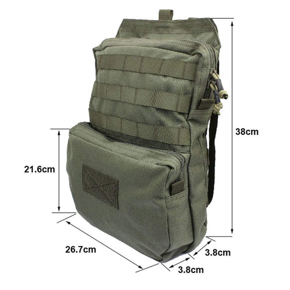 Tactical MOLLE Hydration Pack for 3L Hydration Water Bladder – Biu Blaster