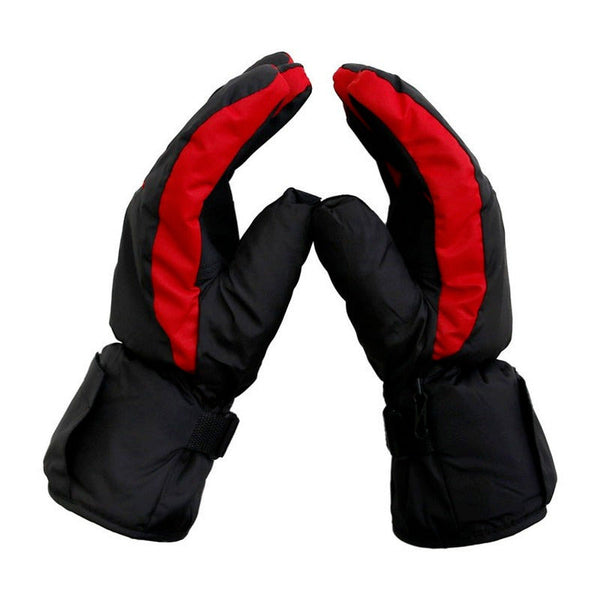 Winter Warm Gloves Motorcycle Riding glove thermostat With Battery Case type Windproof Fallproof And Heated-clothing-Biu Blaster-red-Uenel